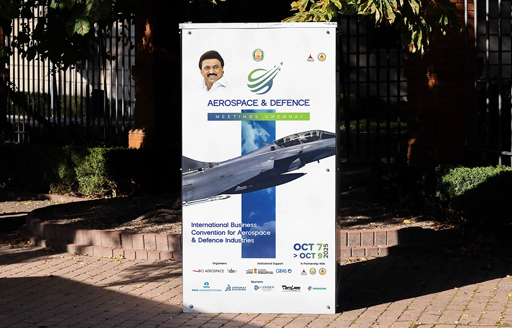 Through strategic design thinking and meticulous execution, TheBrandChef successfully transformed AeroDefCon 25 into a visually impactful international convention, delivering a seamless branding experience that matched the prestige and significance of one of India’s most influential aerospace and defence business events.