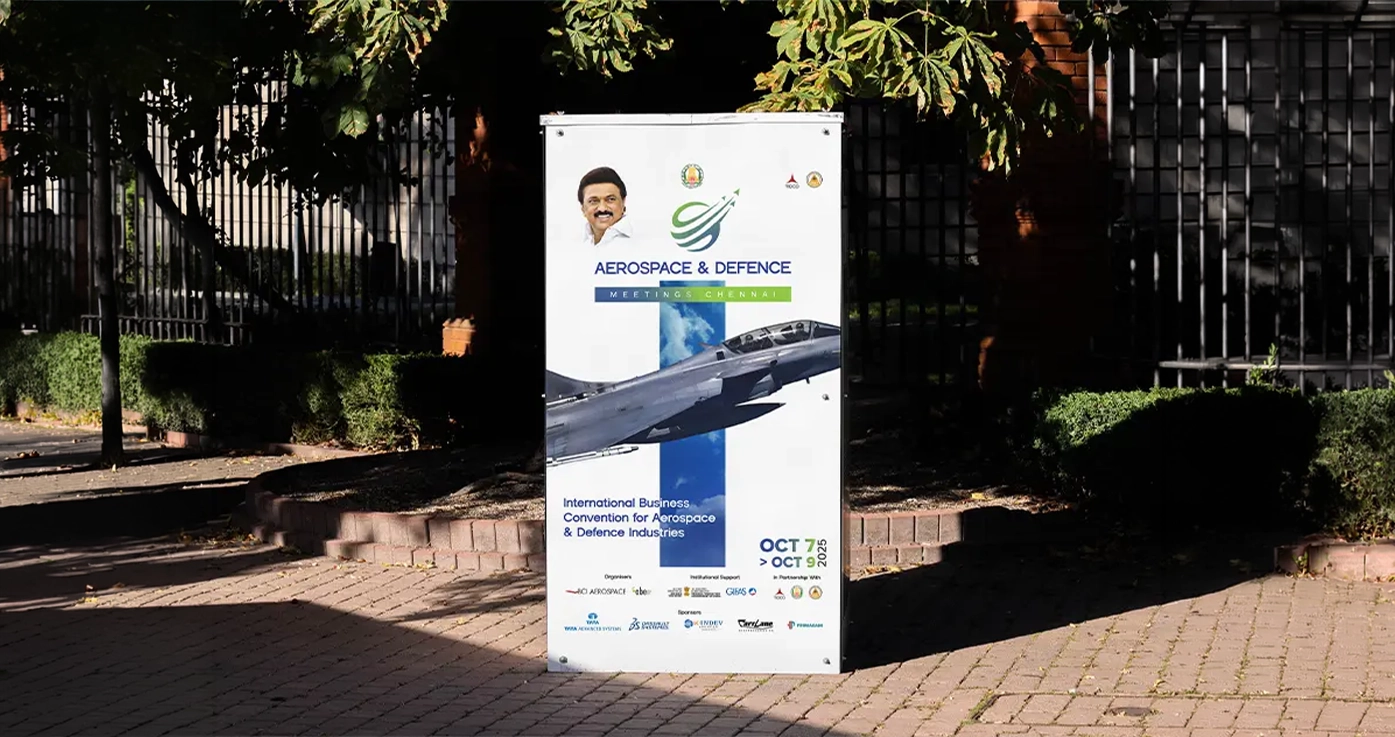 Through strategic design thinking and meticulous execution, TheBrandChef successfully transformed AeroDefCon 25 into a visually impactful international convention, delivering a seamless branding experience that matched the prestige and significance of one of India’s most influential aerospace and defence business events.
