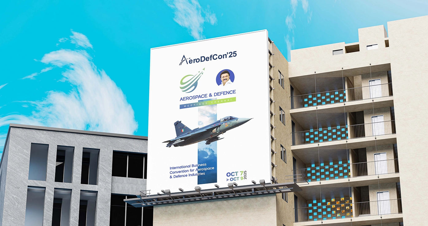 Through strategic design thinking and meticulous execution, TheBrandChef successfully transformed AeroDefCon 25 into a visually impactful international convention, delivering a seamless branding experience that matched the prestige and significance of one of India’s most influential aerospace and defence business events.