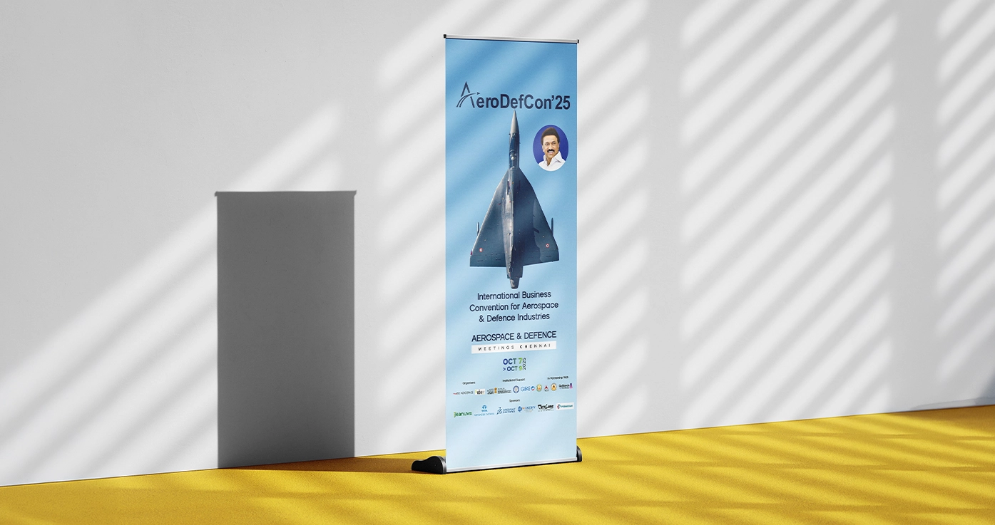 Through strategic design thinking and meticulous execution, TheBrandChef successfully transformed AeroDefCon 25 into a visually impactful international convention, delivering a seamless branding experience that matched the prestige and significance of one of India’s most influential aerospace and defence business events.