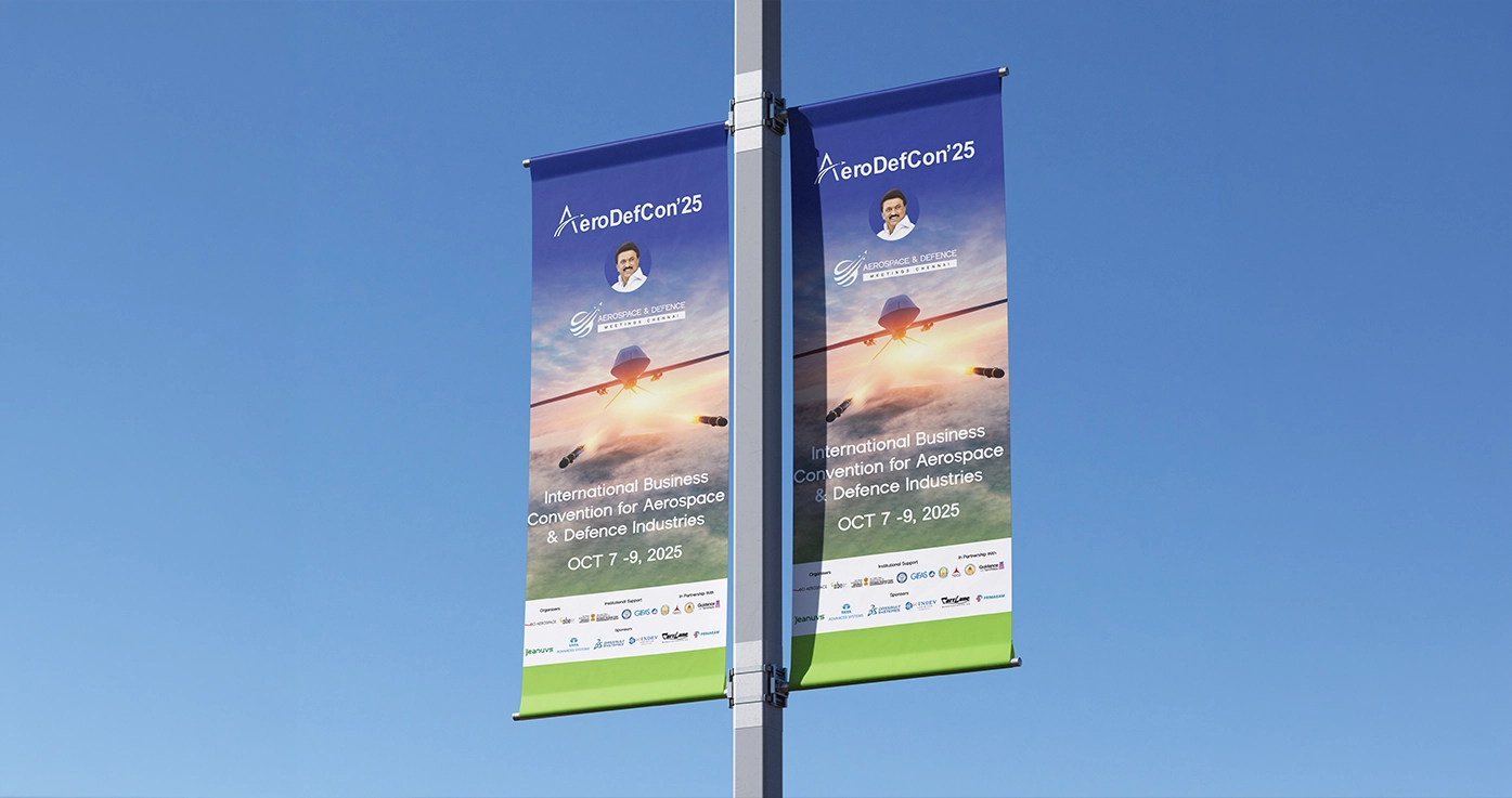 Through strategic design thinking and meticulous execution, TheBrandChef successfully transformed AeroDefCon 25 into a visually impactful international convention, delivering a seamless branding experience that matched the prestige and significance of one of India’s most influential aerospace and defence business events.